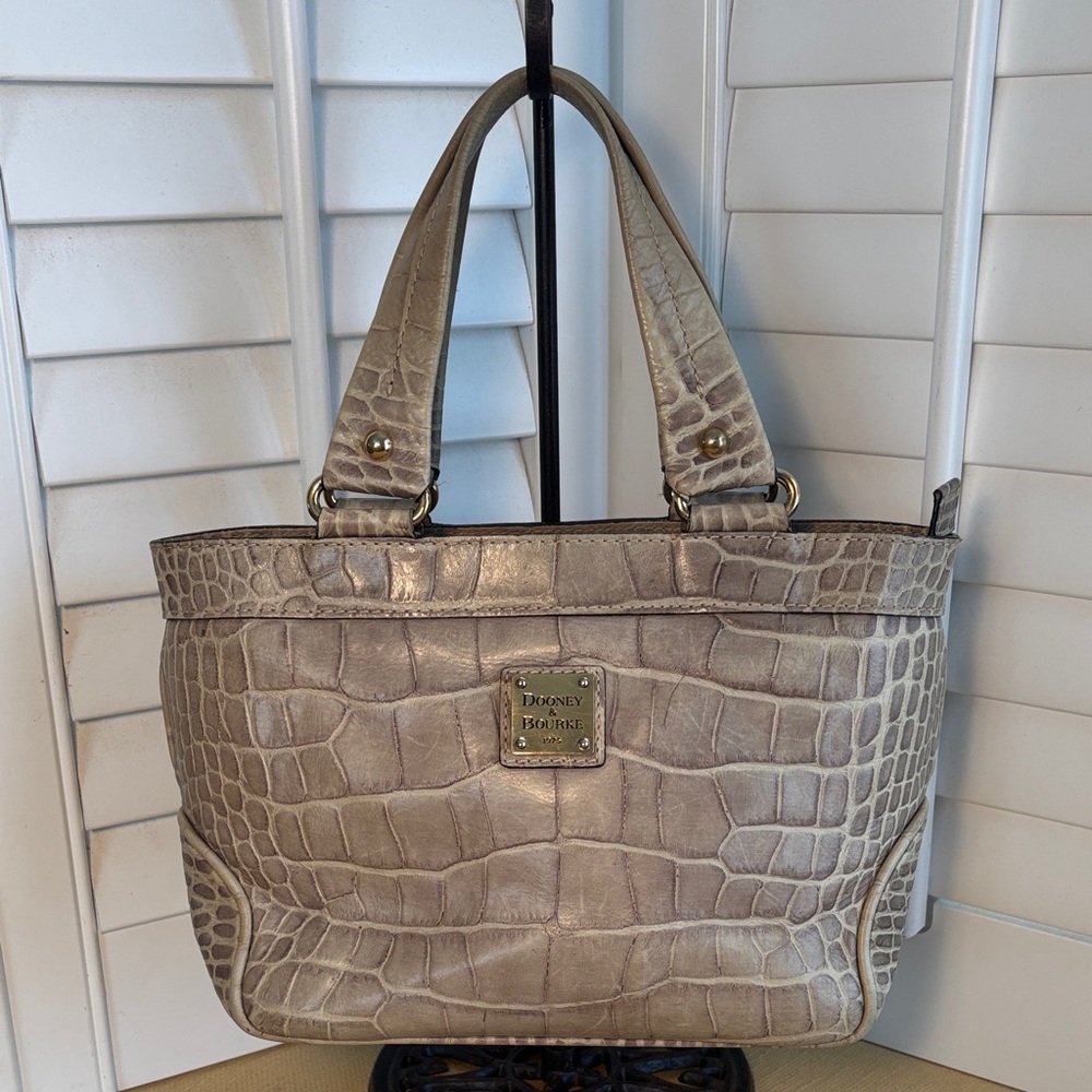 Dooney & Bourke Crocodile Embossed Leather Tote